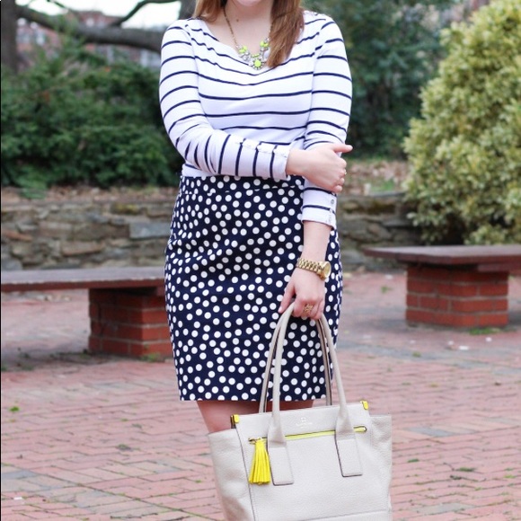 J. Crew Dresses & Skirts - NWOT J Crew Polka Dot Pencil Skirt